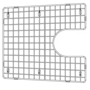 17-1/4"L x 15-7/8"W Stainless Steel Sink Grid