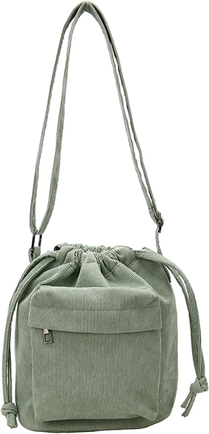 2025 New Women Bag Middle Shoulder Bag Korean Style Drawstring Bucket Bags Casual Light Youth Crossbody Bags Whole Sale