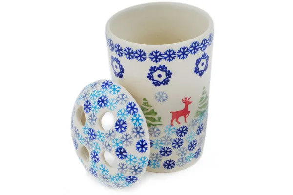 5" Toothbrush Holder - Ring Around The Reindeer