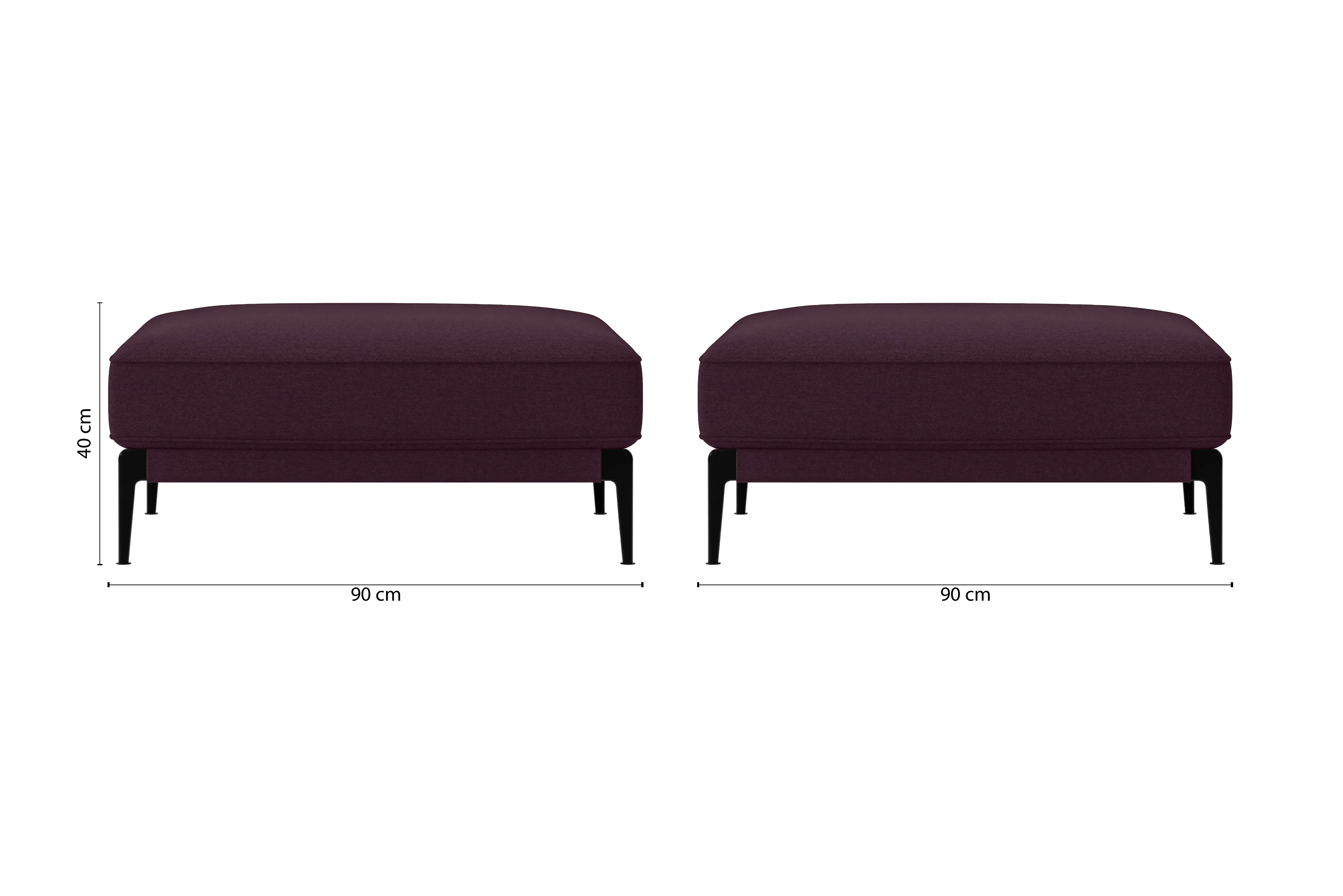 Acerra Ottoman Purple Linen Fabric