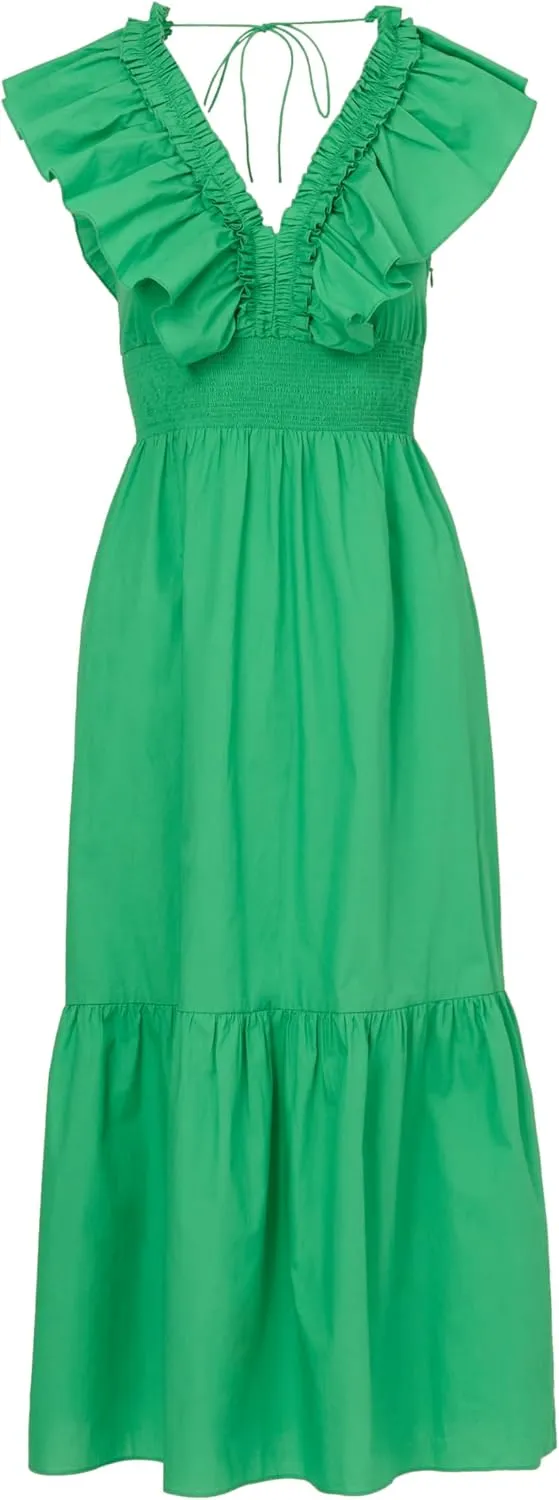 Adrianna Papell Women's Ruffle Front Maxi Dress
