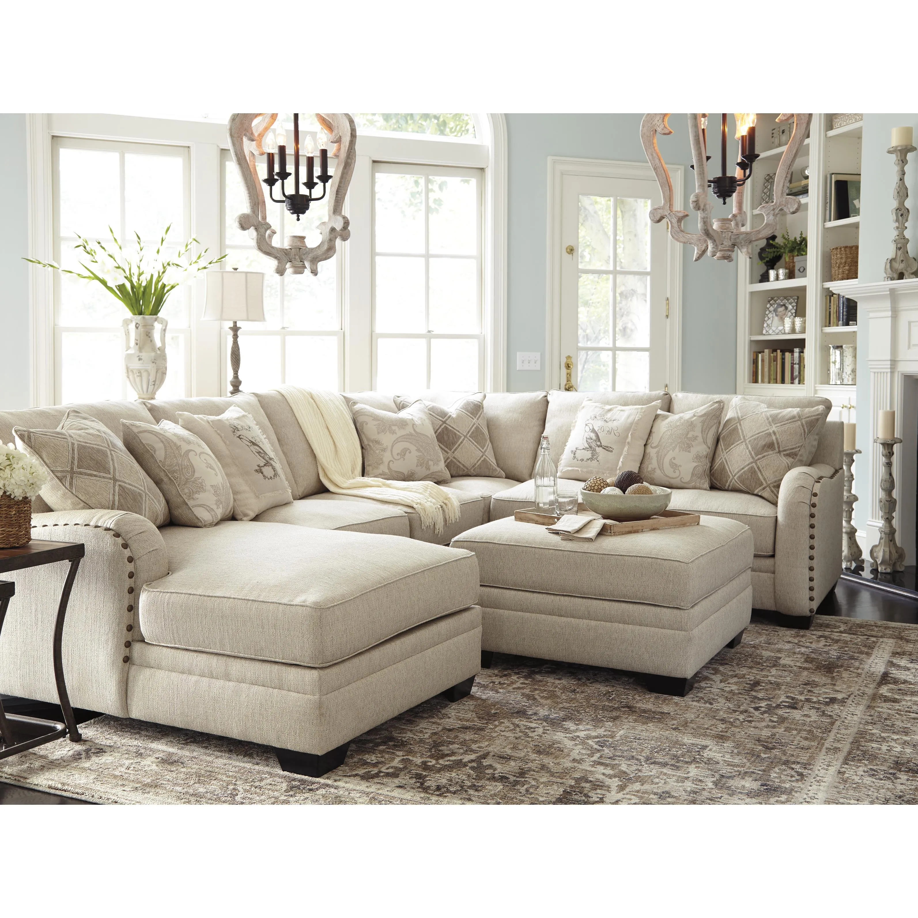 Ashley Luxora Fabric Storage Ottoman 5252111
