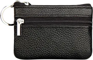Beach Tote Bag Pouch Leather Women's Purse Zipper Wallet Small Key Mini Ring With Purse For Outdoor Beach Travel U