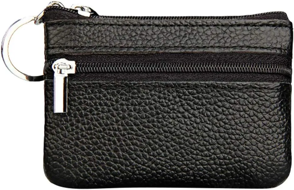 Beach Tote Bag Pouch Leather Women's Purse Zipper Wallet Small Key Mini Ring With Purse For Outdoor Beach Travel U