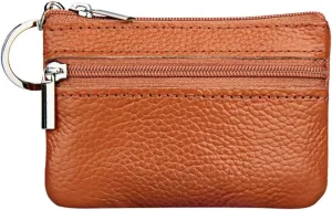 Beach Tote Bag Pouch Leather Women's Purse Zipper Wallet Small Key Mini Ring With Purse For Outdoor Beach Travel U
