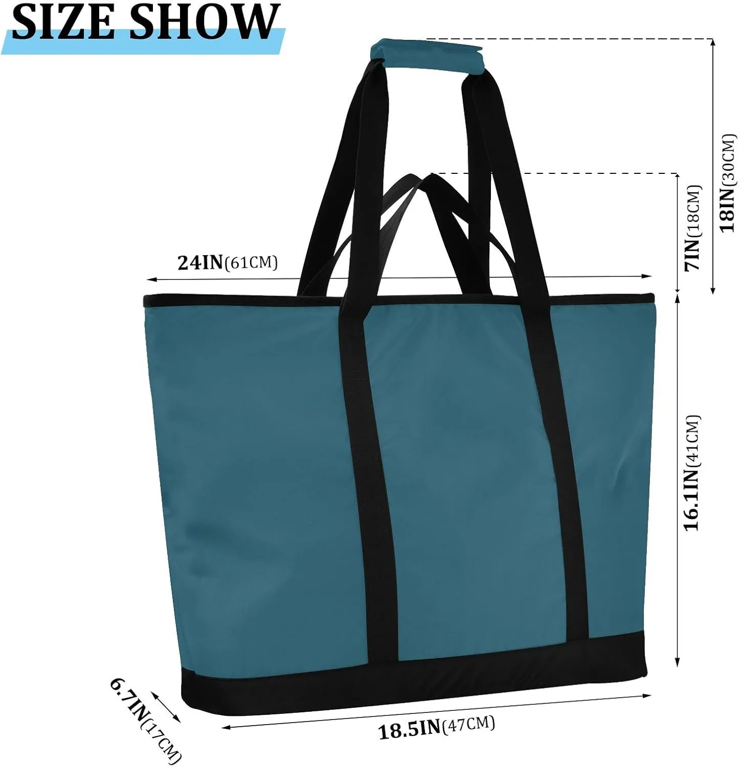 Blue Light Tote Bag for Women Reusable Grocery Bags Insulated Cooler Bag Totes Handbags Shopping Bags