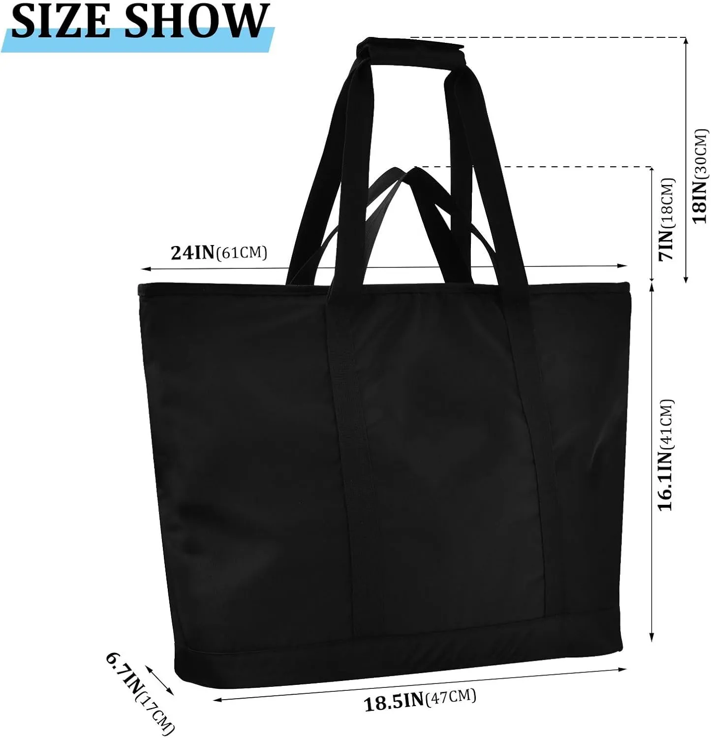 Blue Light Tote Bag for Women Reusable Grocery Bags Insulated Cooler Bag Totes Handbags Shopping Bags