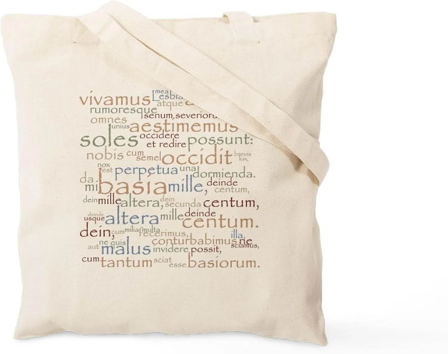 CafePress Catullus Ancient Colors Tote Bag Natural Canvas Tote Bag, Reusable Shopping Bag