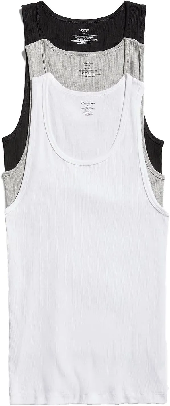Calvin Klein Men's Cotton Classics 3-Pack Tanks
