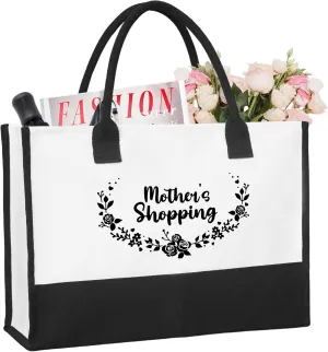 Canvas Tote Bag Canvas Beach Bag for,Shopping Bag,Mothers Day Christmas Birthday Gifts,Thoughtful Gifts.