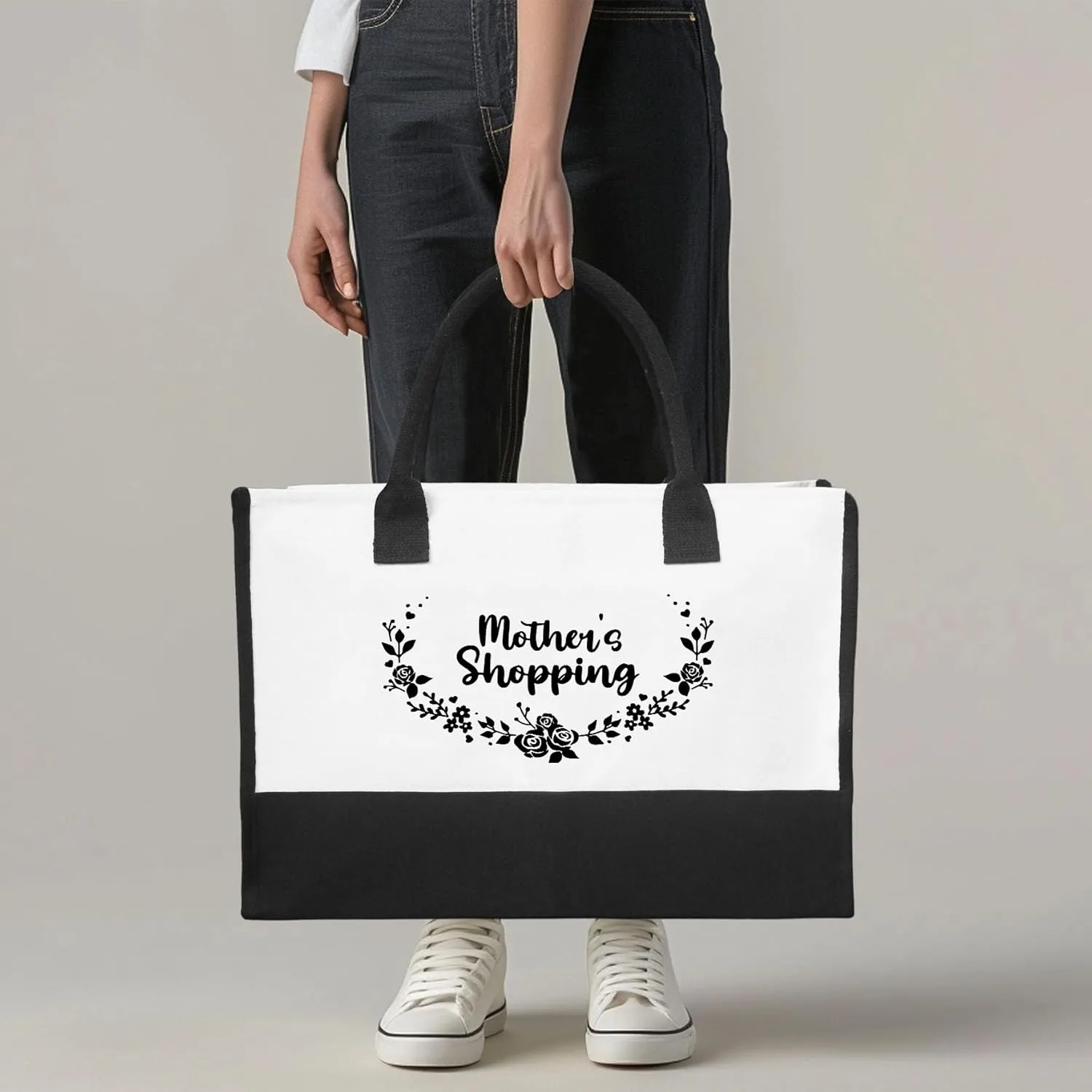 Canvas Tote Bag Canvas Beach Bag for,Shopping Bag,Mothers Day Christmas Birthday Gifts,Thoughtful Gifts.