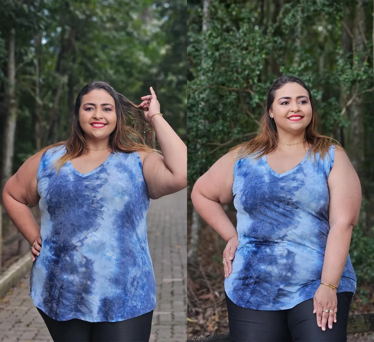 CARCOS Plus Size Tank Tops for Women V Neck Sleeveless T Shirts Solid/Tie Dye/Floral Camisole Casual Tanks for Summer XL-5XL