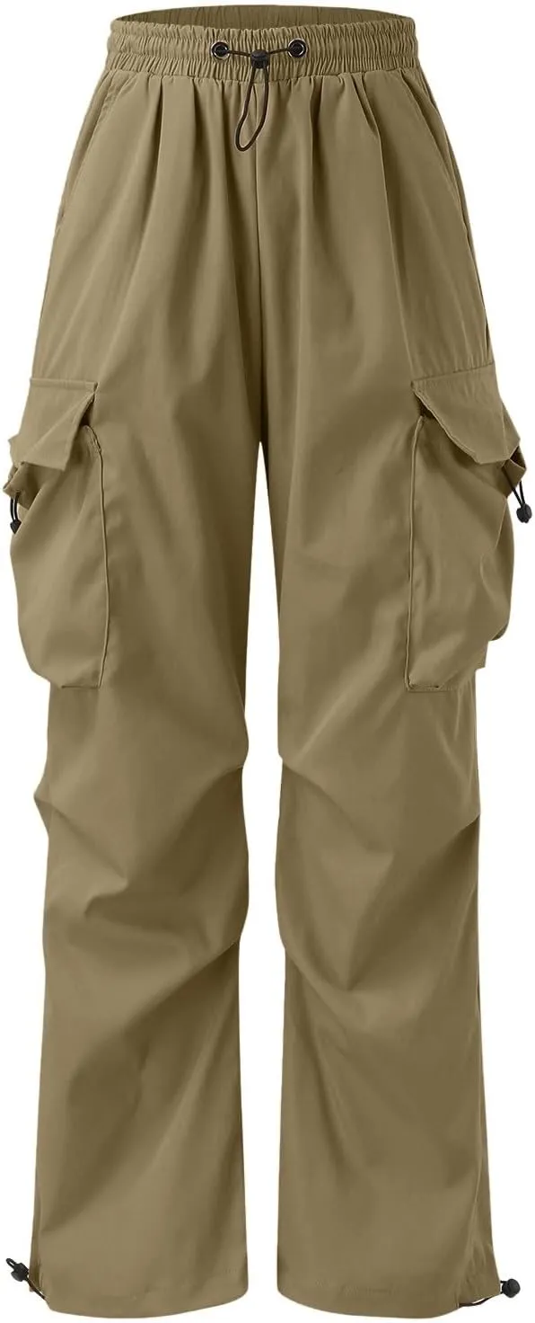 Cargo Pant for Men Casual Work Pant Elasticated Waist Lightweight Outdoor Pants with Pockets