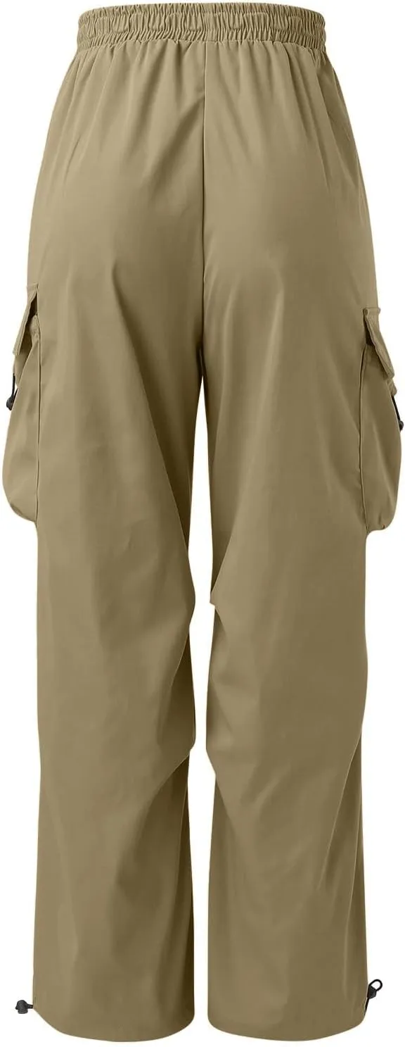 Cargo Pant for Men Casual Work Pant Elasticated Waist Lightweight Outdoor Pants with Pockets
