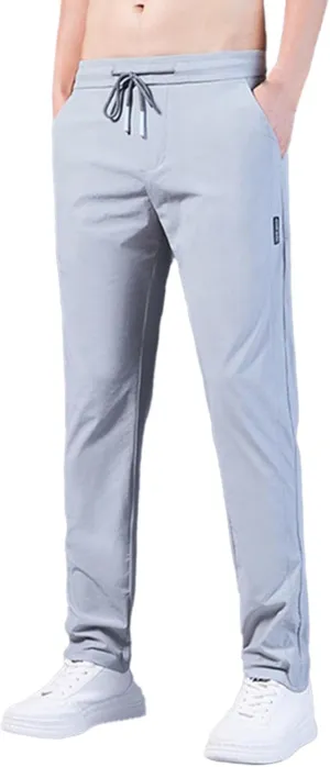 Cargo Work Pant Men Casual Pull On Pants Gym Sports Yoga Sweatpants Multiple Pockets Relaxed Fit Joggers