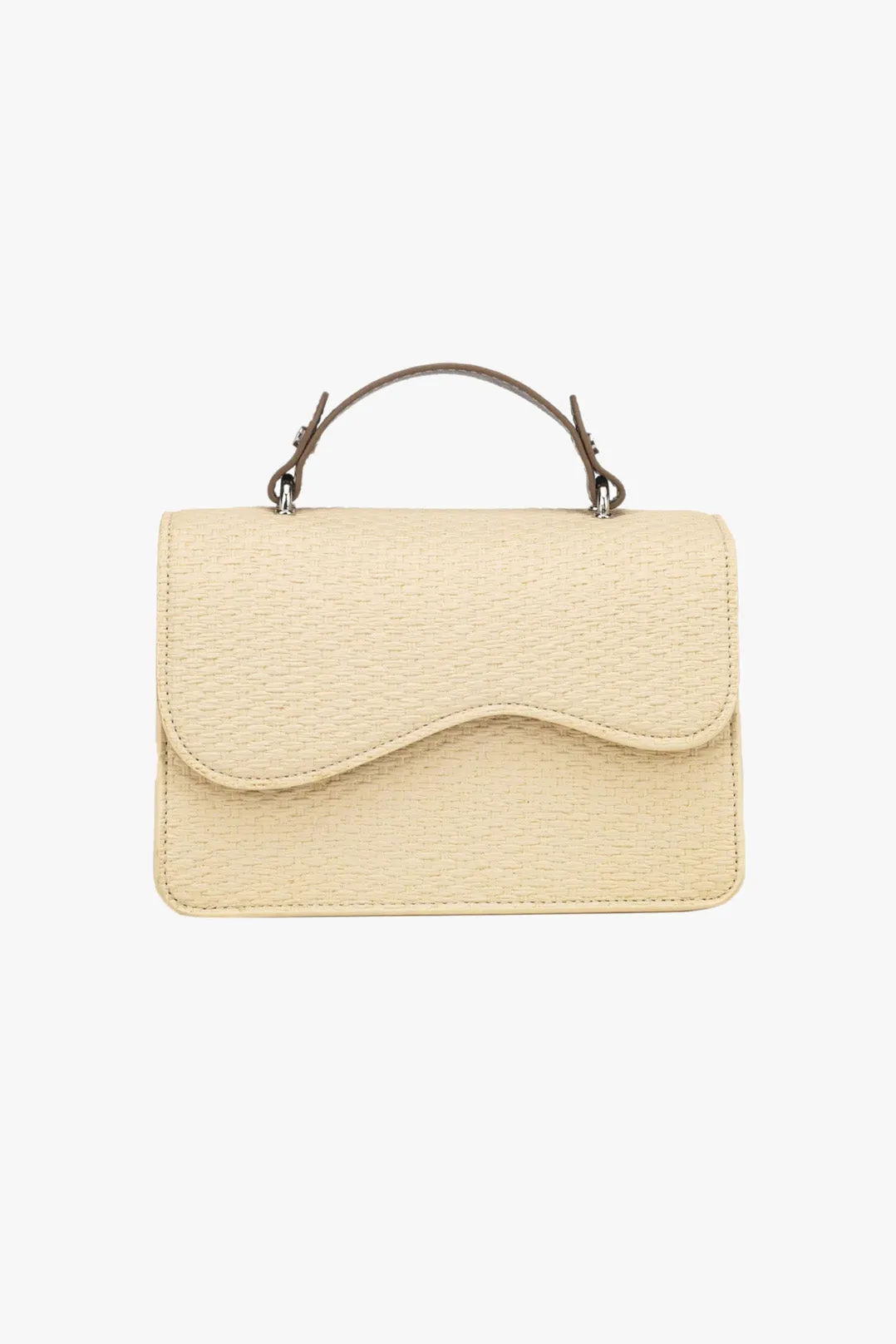 Crane Raffia Structure Bag Sand