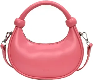 Crescent Purses for Women Cute Y2k Shoulder Crossbody Bag Small Dumpling Totes Handbag Vegan Leather Clutch Satchel