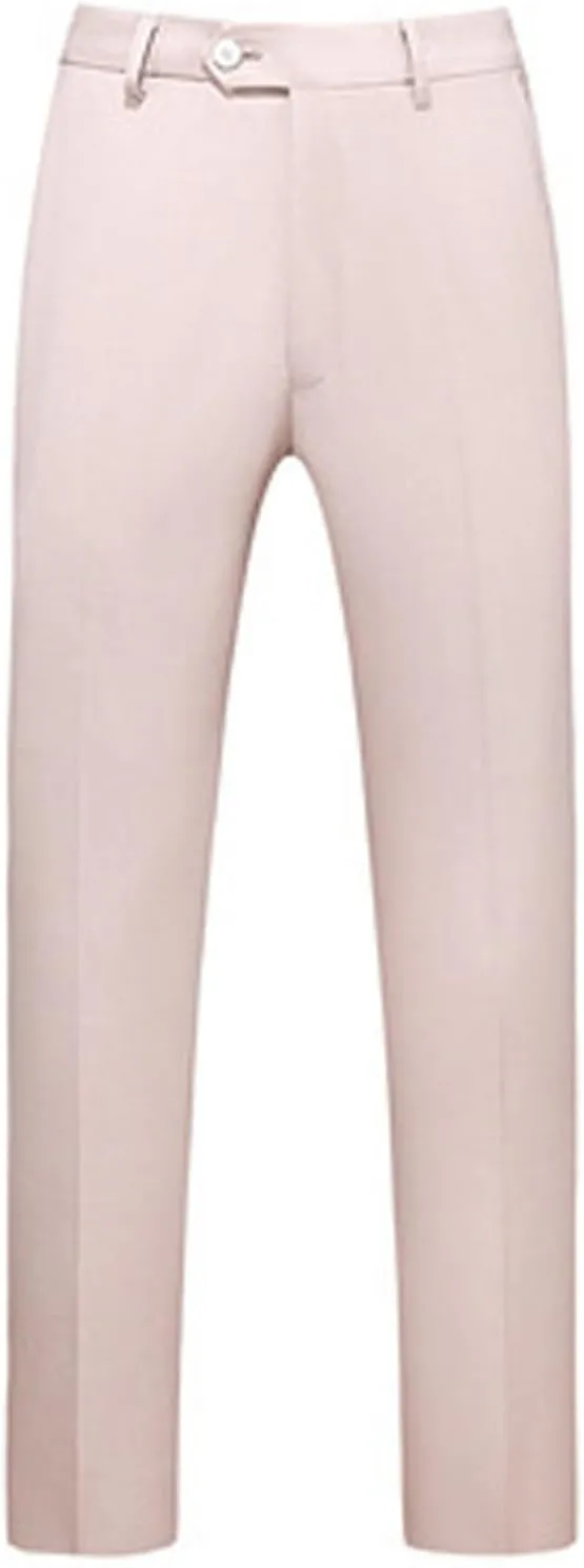 CRNTCEM Mens Stretch Flat Front Dress Pants Straight Leg Wedding Party Formal Pants Wrinkle Free Casual Clubwear Suit Pants