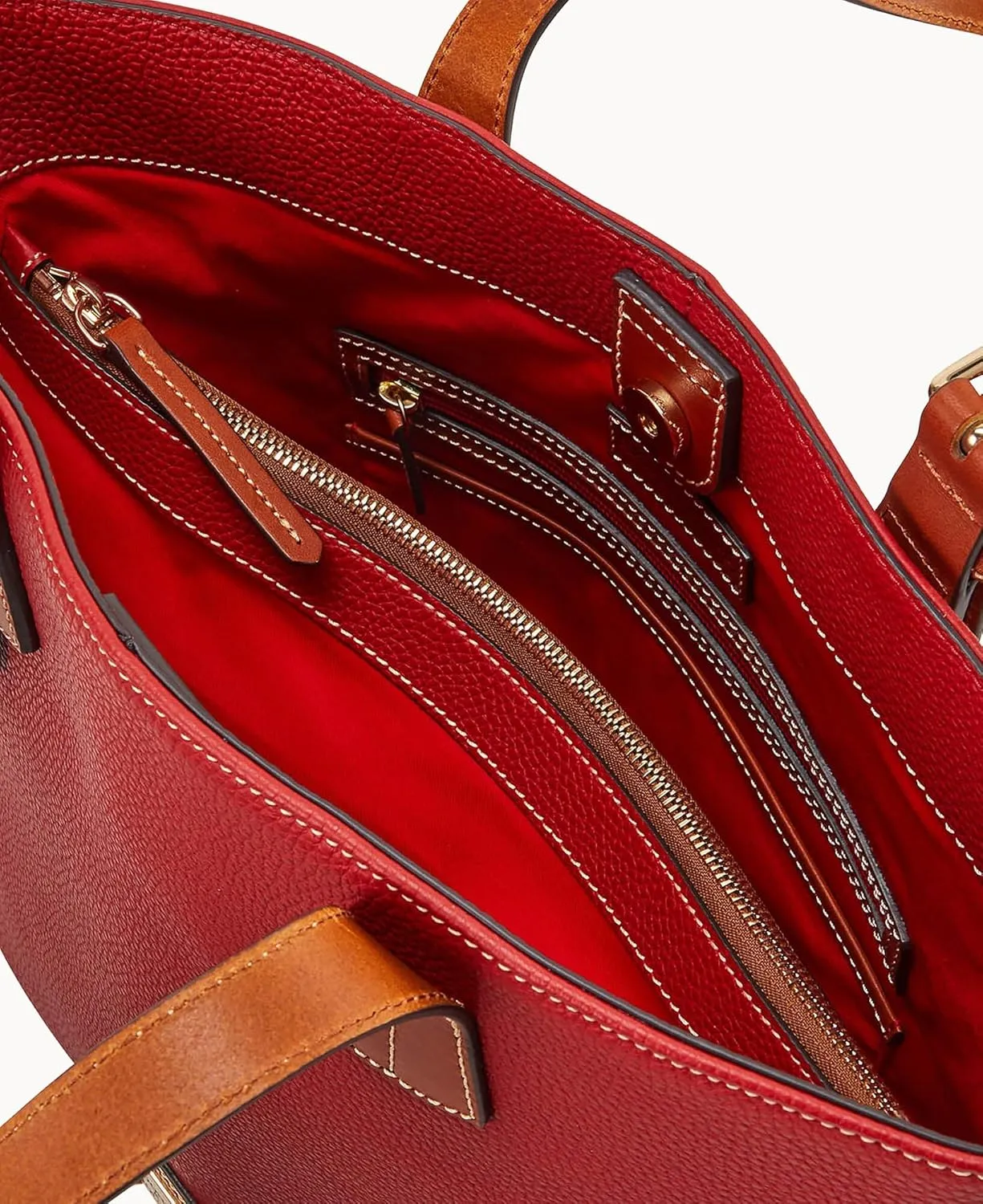 Dooney & Bourke Tote Bags for Women, Pebble Grain Leather Emily Tote Bag with Zipper Compartment