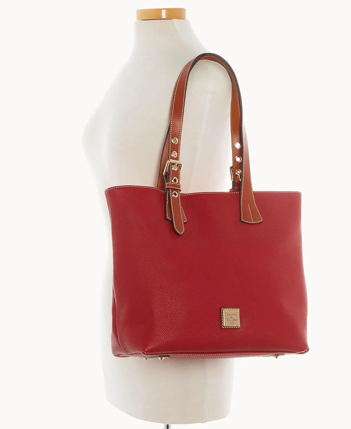 Dooney & Bourke Tote Bags for Women, Pebble Grain Leather Emily Tote Bag with Zipper Compartment