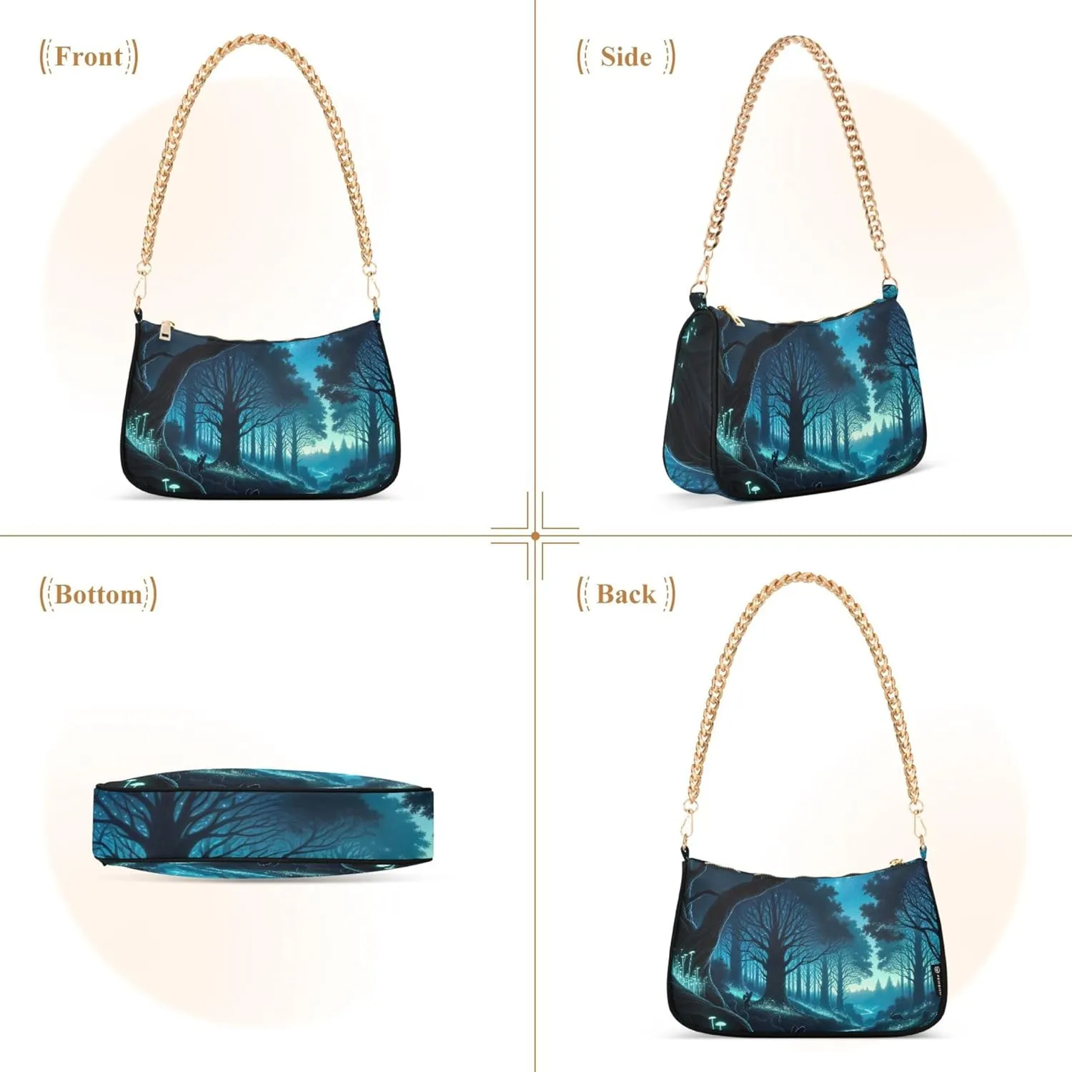 Easter Eggs Rabbit Meadow Cute Purses Women Hobo Party Purse Women Small Cute Handbags Cartoon Small Shoulder Bag