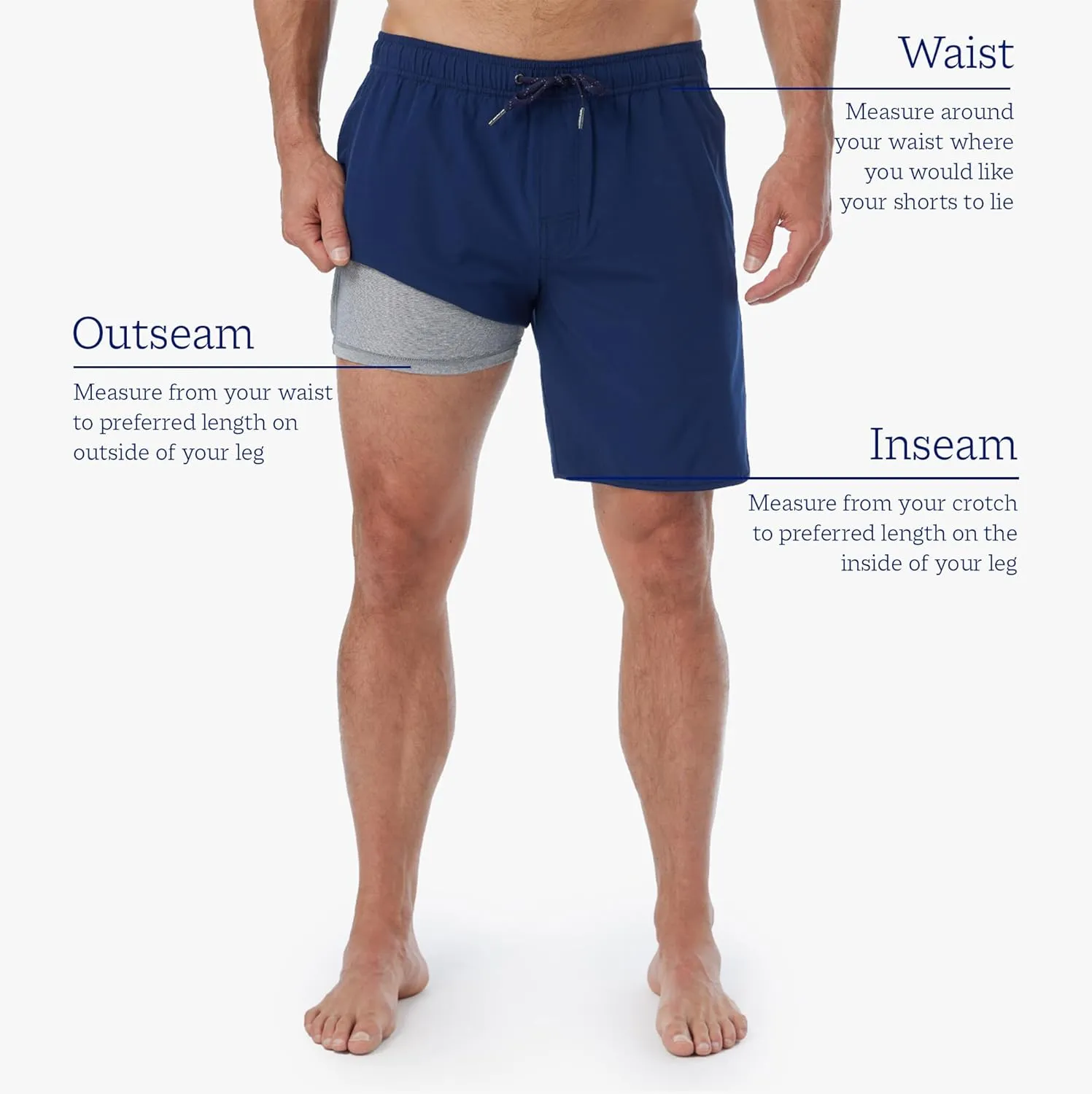 Fair Harbor The Anchor  Mens Swimsuits with BreezeKnit Liner, 8-inch Inseam  Anti- Chafe, Performance Swim Trunks