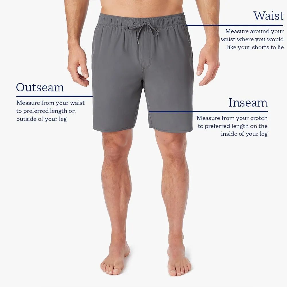 Fair Harbor The Anchor  Mens Swimsuits with BreezeKnit Liner, 8-inch Inseam  Anti- Chafe, Performance Swim Trunks