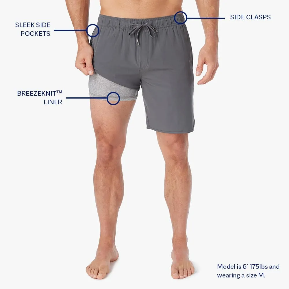 Fair Harbor The Anchor  Mens Swimsuits with BreezeKnit Liner, 8-inch Inseam  Anti- Chafe, Performance Swim Trunks