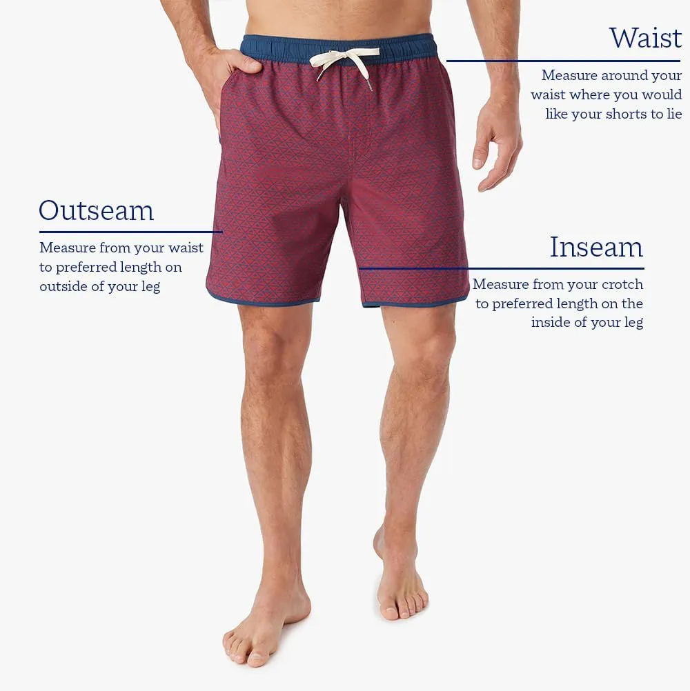 Fair Harbor The Anchor  Mens Swimsuits with BreezeKnit Liner, 8-inch Inseam  Anti- Chafe, Performance Swim Trunks