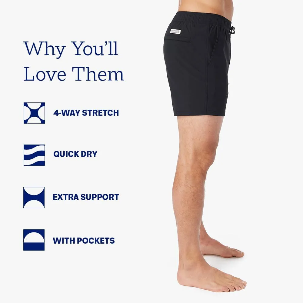 Fair Harbor The Bungalow Trunk  Men's Swim Suits with Liner, 5-inch Inseam  Anti-Chafe, Relaxed-fit Swim Trunks