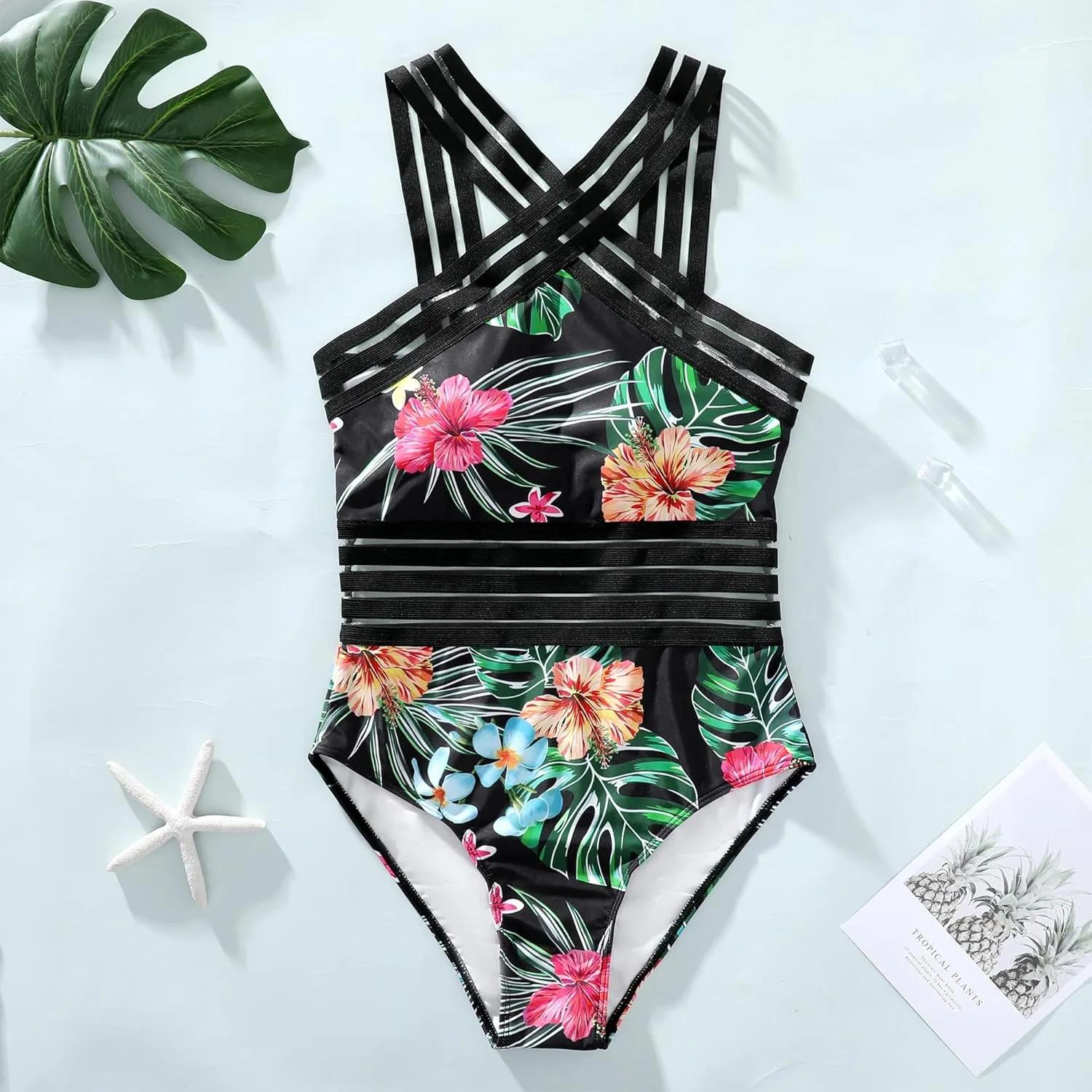 Family Matching Swimsuit Sets Tummy Control Bathing Suit Swimwear