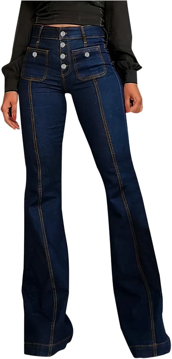 FZVYD Wide Leg Cropped Jeans for Women Trendy High Waisted Crossover Boyfriend Jeans Baggy Stretchy Denim Trousers 2024