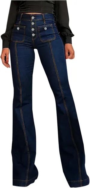 FZVYD Wide Leg Cropped Jeans for Women Trendy High Waisted Crossover Boyfriend Jeans Baggy Stretchy Denim Trousers 2024