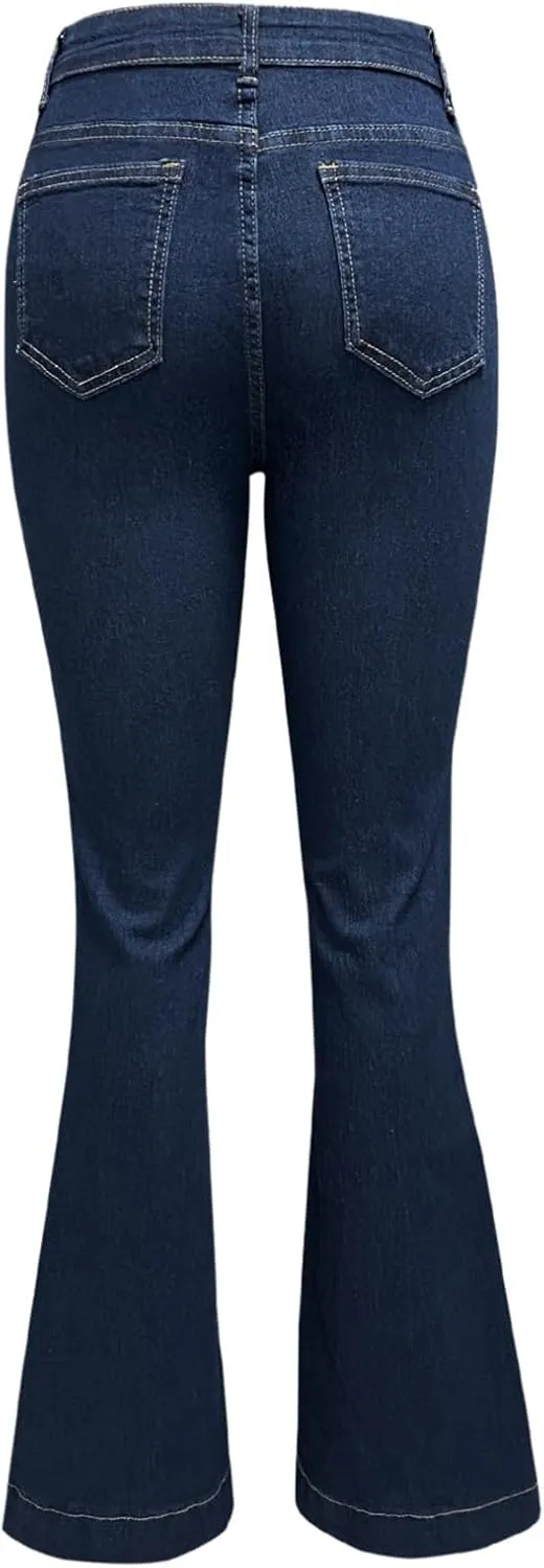 FZVYD Wide Leg Cropped Jeans for Women Trendy High Waisted Crossover Boyfriend Jeans Baggy Stretchy Denim Trousers 2024