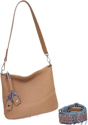 Genuine Leather Shoulder Bucket, Ladies' Commuting Underarm Bag