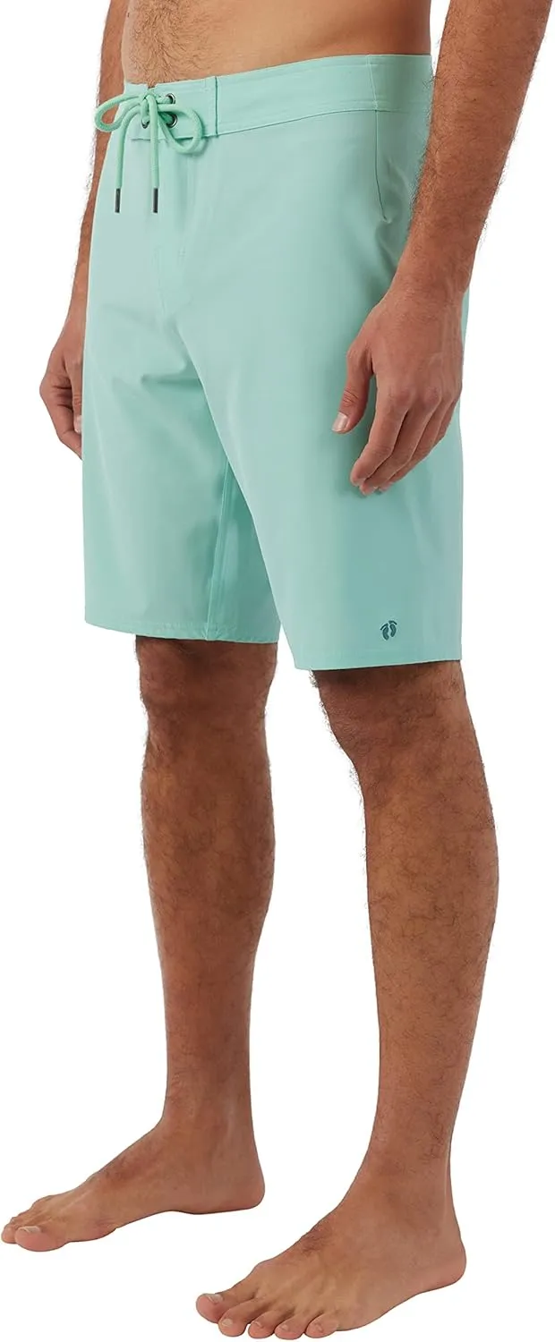 Hang Ten Mens 20 Inch Boardshorts - Men's Swim Trunks with Quick Dry Stretch Fabric and Pockets