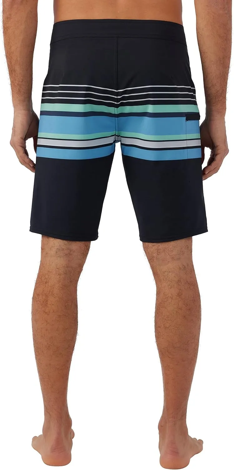 Hang Ten Mens 20 Inch Boardshorts - Men's Swim Trunks with Quick Dry Stretch Fabric and Pockets