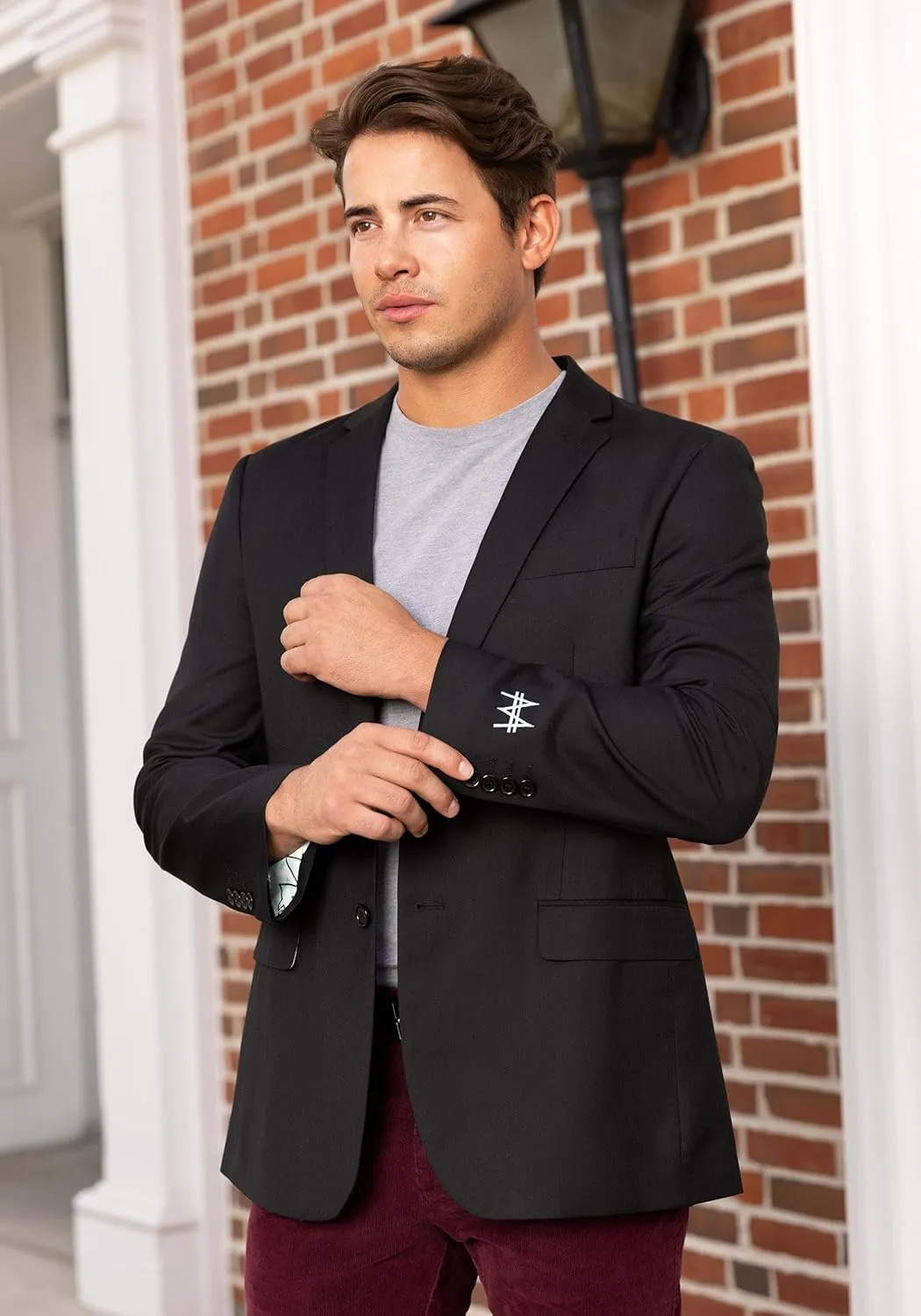 Hasbro Monopoly Blazer | Men's Board Game Sport Coat | Themed Graphic Lining | Embroidered Sleeve