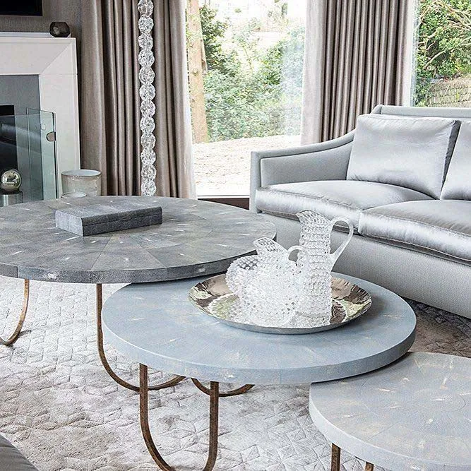 Havana Coffee Table in Shagreen and Leather