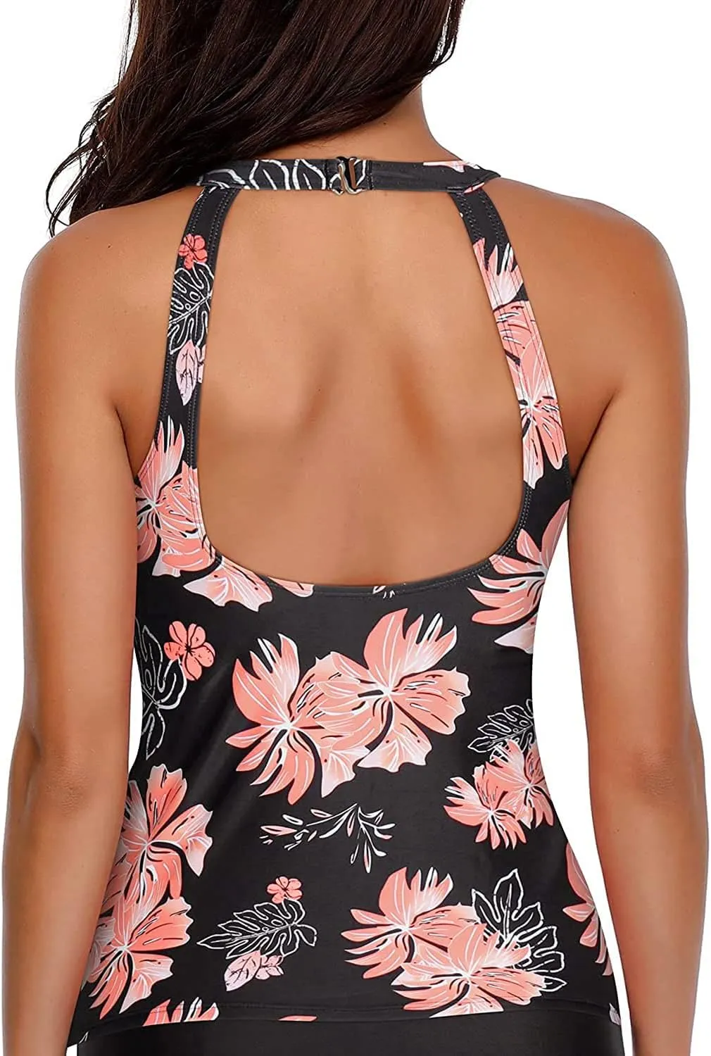 Holipick High Neck Tankini Top Bathing Suit Tops for Women Tummy Control Tank Tops Swimsuits