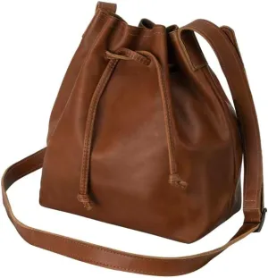 Jerusalem Sandals Leather Bucket Bag - Honey