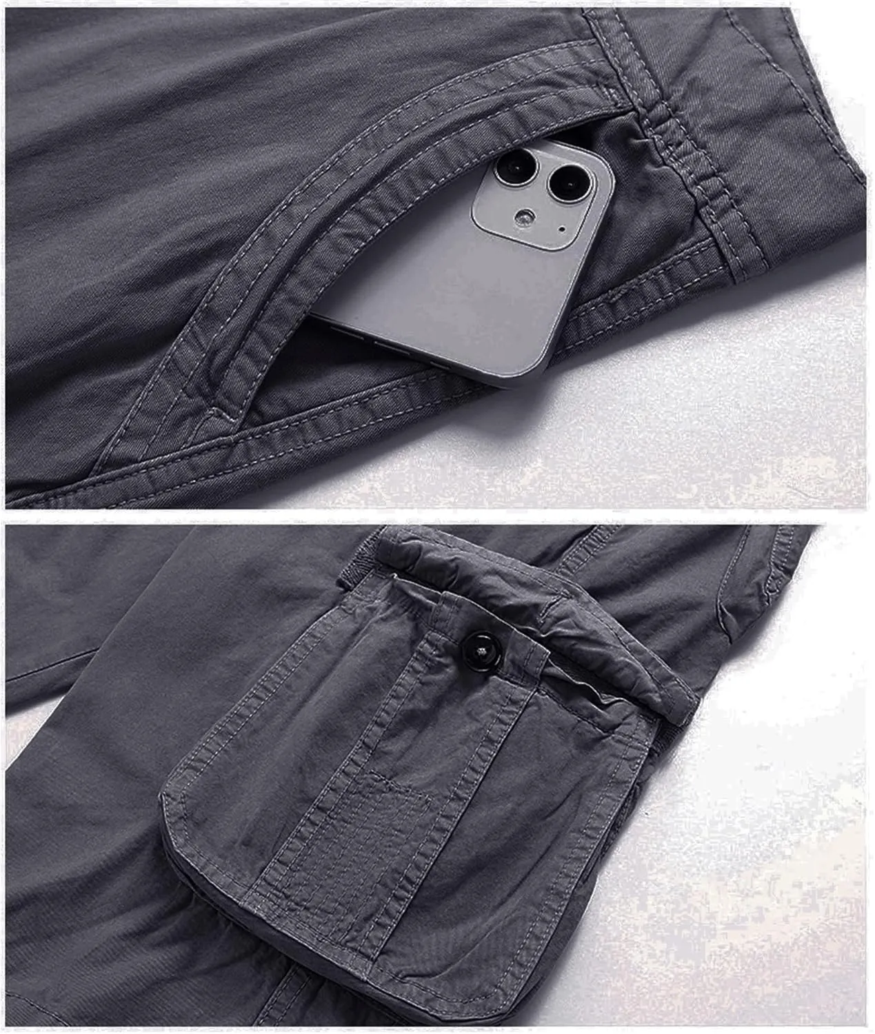 JEShifangjiusu Men's Chino Jogger Pants Stretch Casual Military Pants Chino Pant Camo Cargo Pants Trousers with Pockets