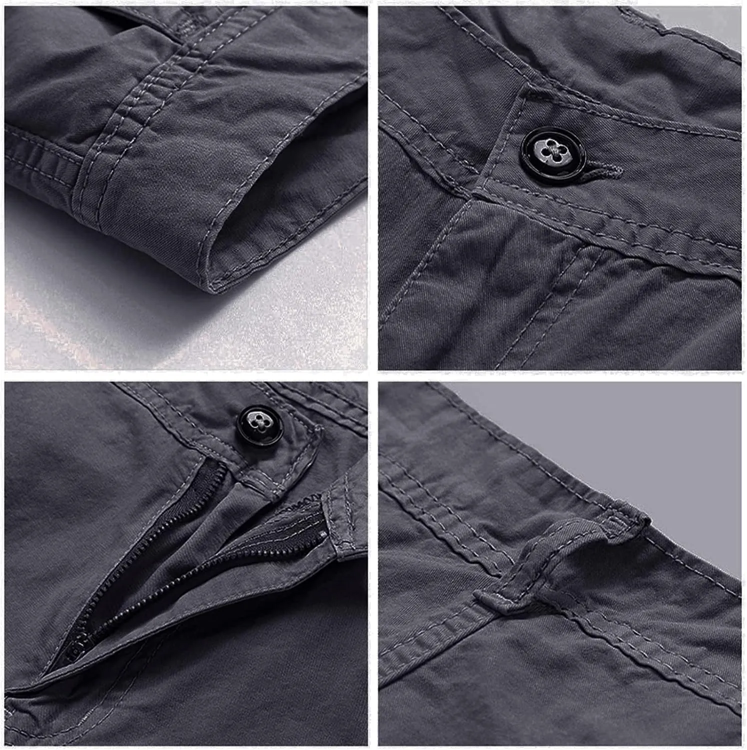 JEShifangjiusu Men's Chino Jogger Pants Stretch Casual Military Pants Chino Pant Camo Cargo Pants Trousers with Pockets