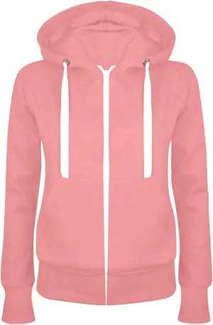 JiXiang Hoodies for Women Trendy Lightweight Full Zip Up Oversized Sweatshirts Long Sleeve Casual Zip Up Jackets with Pockets