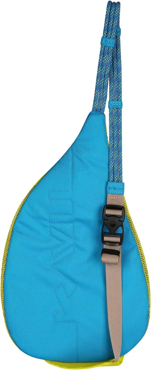 KAVU Mini Beach Rope Bag Mesh Crossbody Sling Backpack - Key Lime