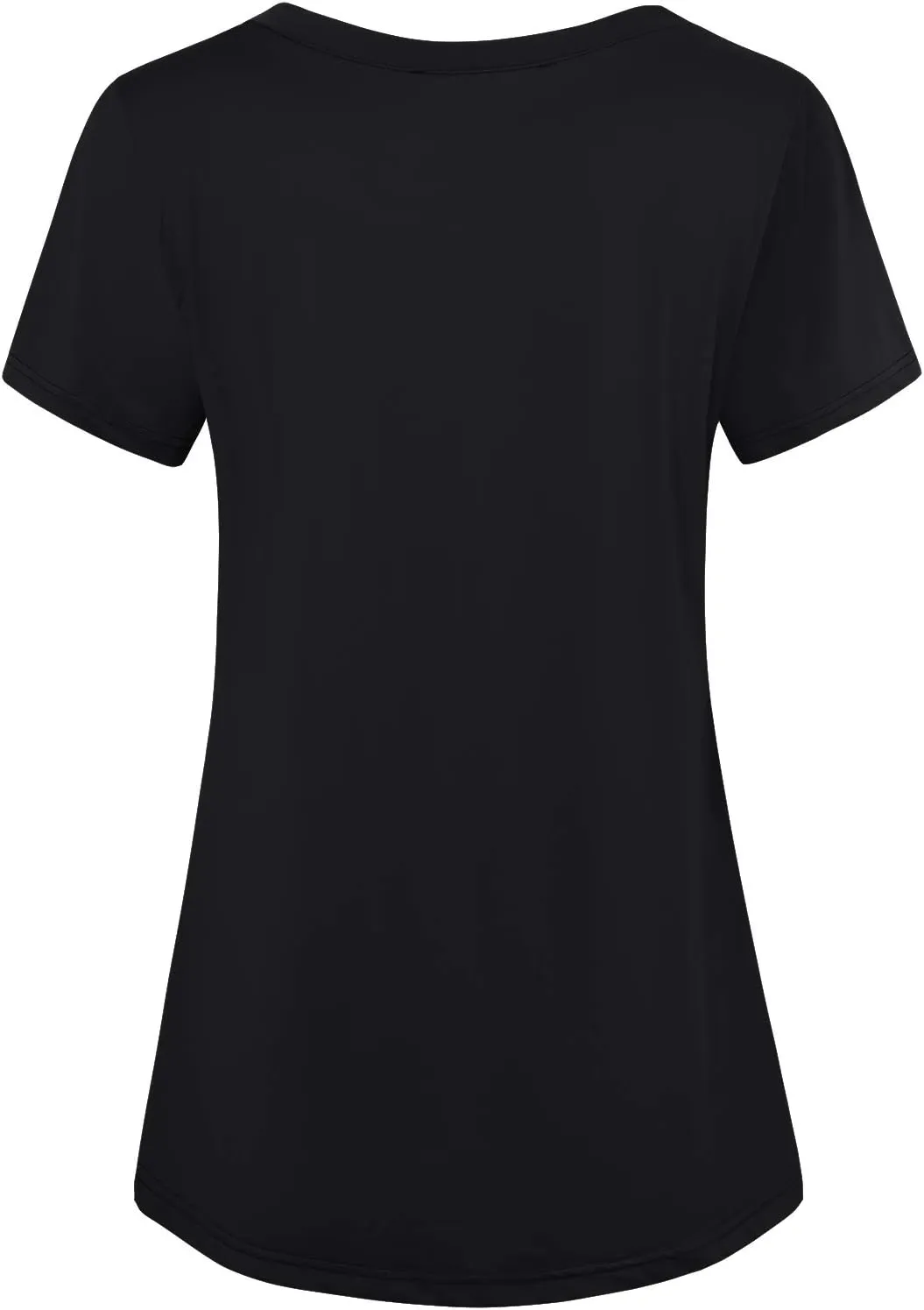 Kimmery Workout Tops for Women Short Sleeve Shirts for Women Quick Dry Line Decor Yoga Tops