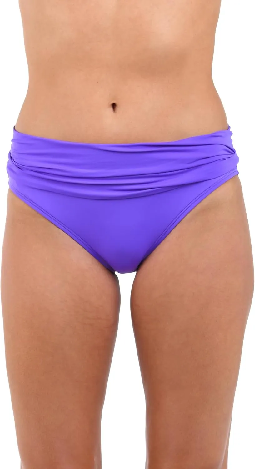 La Blanca Women's Island Goddess Banded Hipster Swimsuit Bottom Pineapple