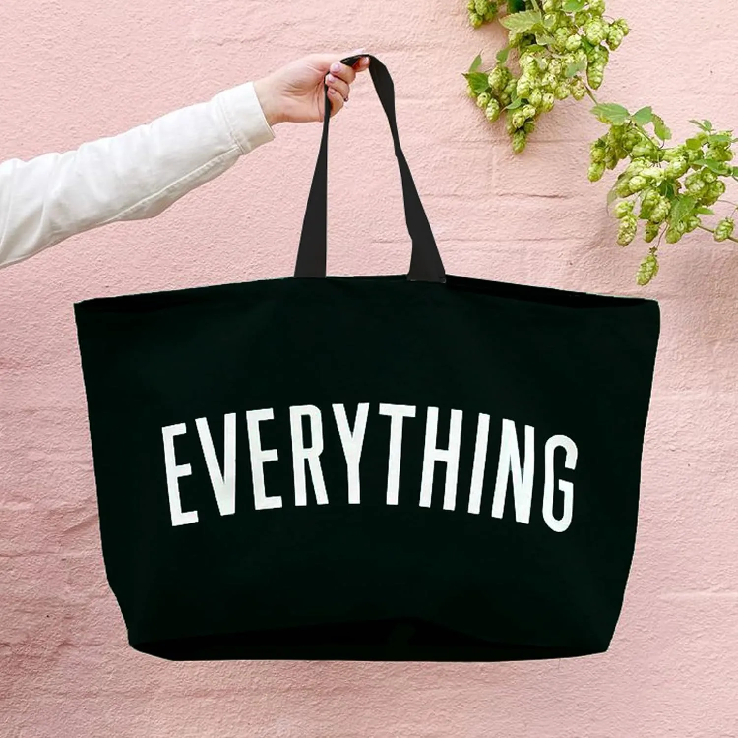 Large Canvas Tote Bag Reusable Grocery Bags Shopping Bags for Women Foldable Extra Large Everything Bag