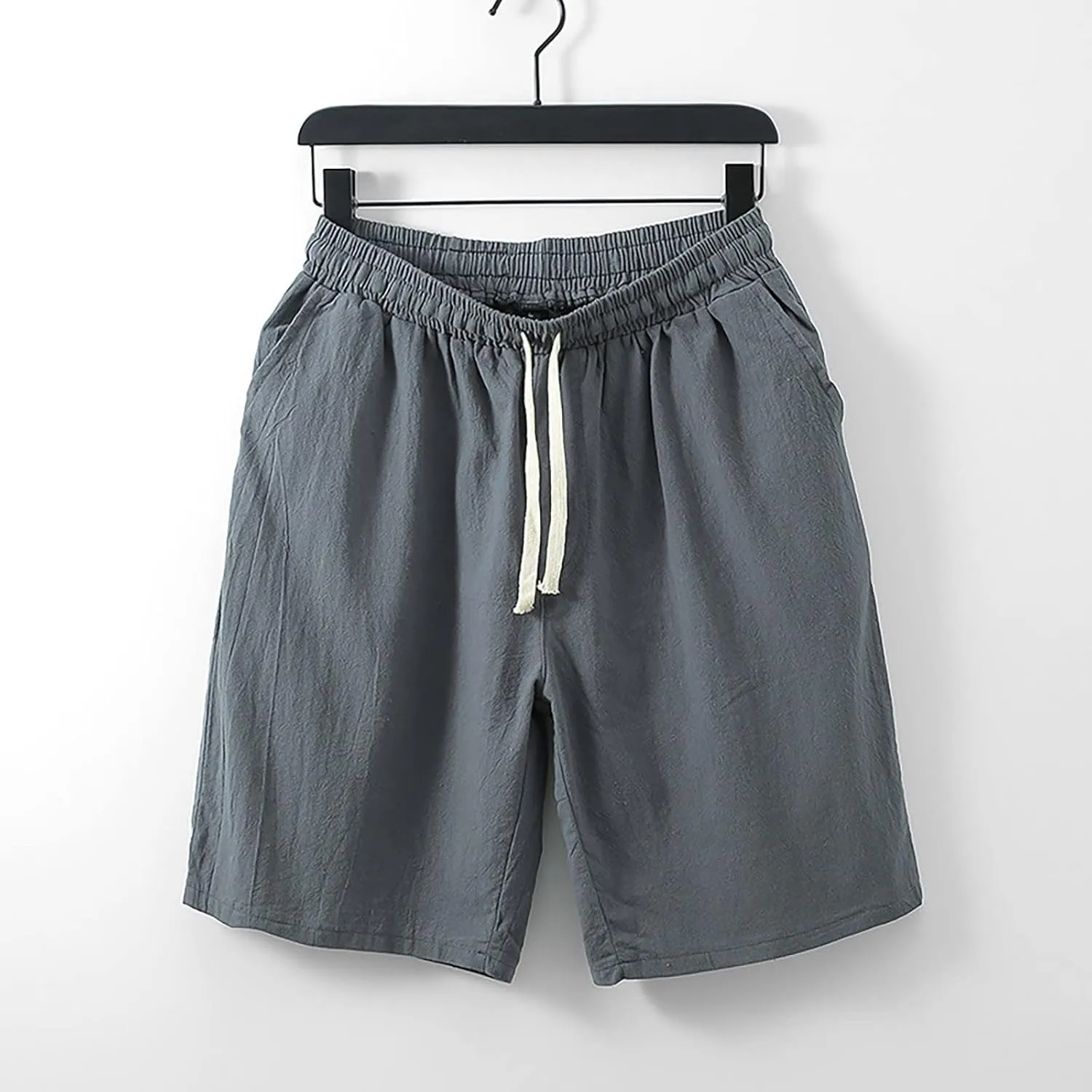 LCMTWX Men's Running Shorts Pants Casual Solid Color Loose Youth Japanese Retro Breathable Shorts Men Men's Workout Clothes