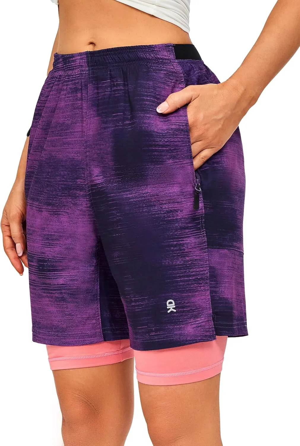 Little Donkey Andy Womens Quick Dry Board Shorts 9" Lightweight Stretch Swim Beach Shorts with Liner and Pockets